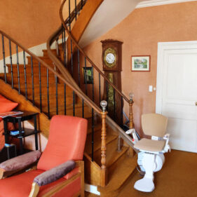 installation monte escalier tournant modul air