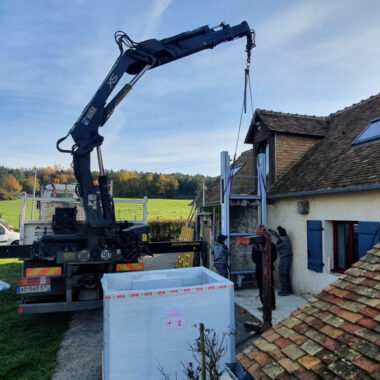 montage installation plateforme elevatrice exterieure