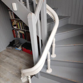 montage monte escalier tournant le mans