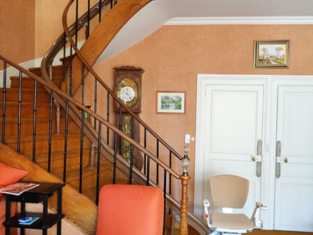 monte escalier tournant modul air installation